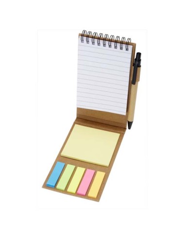 Blocchetto con foglietti adesivi e penna a sfera Flipper (inchiostro nero)