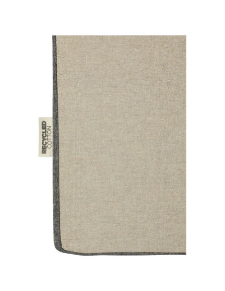 Tote bag a soffietto in cotone riciclato da 190 g/m² con lati a contrasto Pheebs - 18L