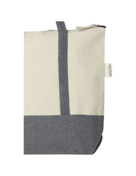 Tote bag in cotone riciclato da 320 g/m² con zip Repose - 10L