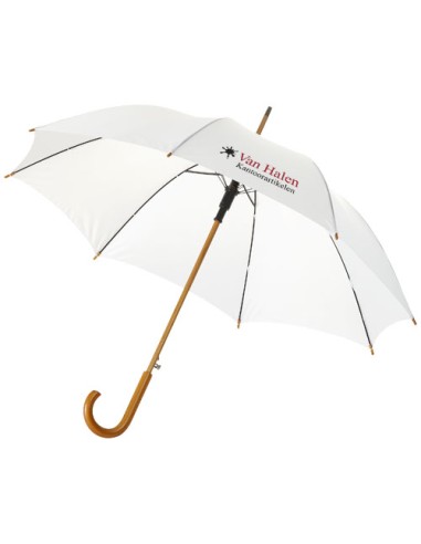 Ombrello Kyle da 23'' con apertura automatica, manico e asta in legno