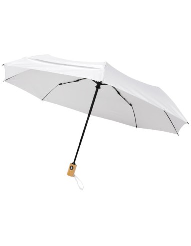Ombrello pieghevole Bo da 21" ad apertura/chiusura automatica in PET riciclato