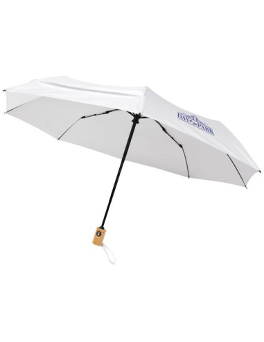 Ombrello pieghevole Bo da 21" ad apertura/chiusura automatica in PET riciclato