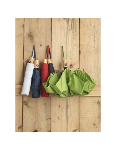 Ombrello pieghevole Bo da 21" ad apertura/chiusura automatica in PET riciclato