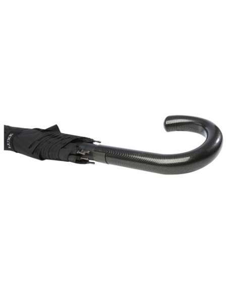 Ombrello da 23" con apertura automatica, finitura carbon look e impugnatura arcuata Fontana