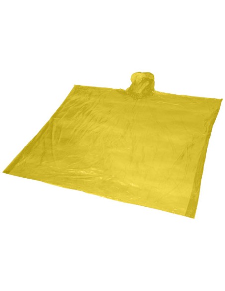 Poncho impermeabile monouso in materiale riciclato certificato GRS con custodia Mayan 