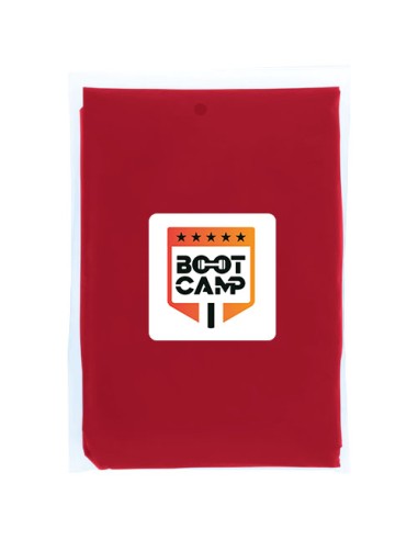Poncho impermeabile monouso in materiale riciclato certificato GRS con custodia Mayan 