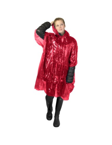 Poncho impermeabile monouso in materiale riciclato certificato GRS con custodia Mayan 