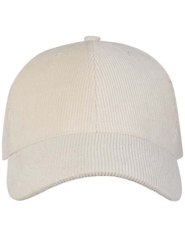 Cappellino a 6 pannelli in velluto a coste in tessuto riciclato da 280 g/m² Hutton