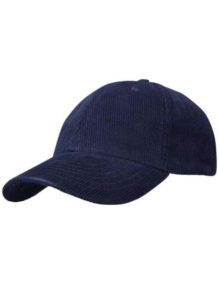 Cappellino a 6 pannelli in velluto a coste in tessuto riciclato da 280 g/m² Hutton