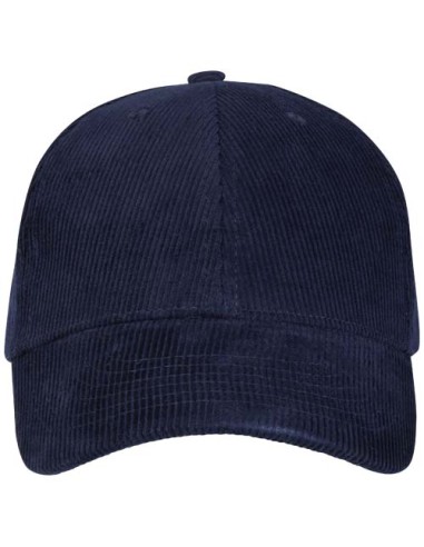 Cappellino a 6 pannelli in velluto a coste in tessuto riciclato da 280 g/m² Hutton