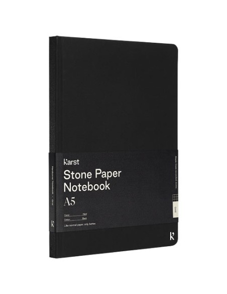 Blocco note in carta di pietra con copertina rigida formato A5 - quadrato Karst®