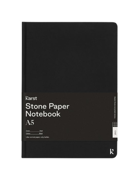 Blocco note in carta di pietra con copertina rigida formato A5 - quadrato Karst®