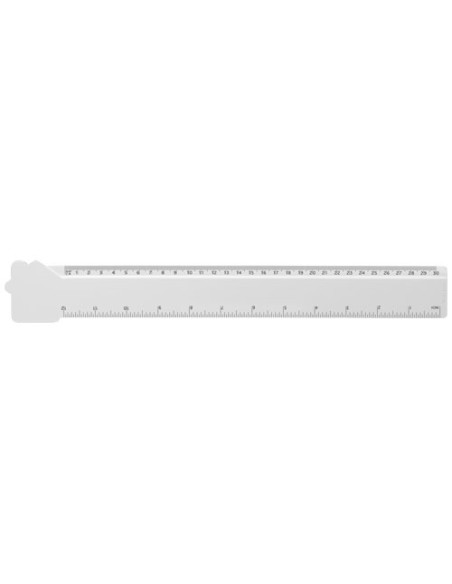 Righello da 30 cm in plastica riciclata a forma di casetta Tait