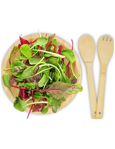 Ciotola e utensili Argulls in bambù per insalata