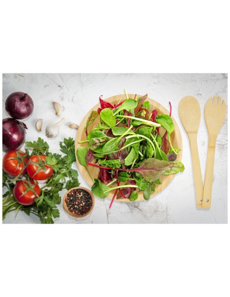 Ciotola e utensili Argulls in bambù per insalata