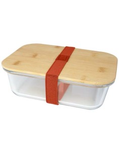 Contenitore per pranzo Roby di vetro con coperchio in bambù da 1000 ml