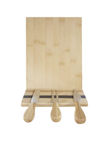 Tagliere e utensili Mancheg magnetici per formaggio in bambù