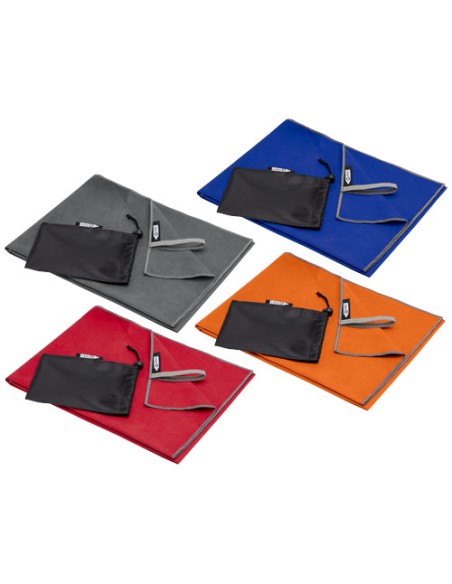 Asciugamano ultraleggero ad asciugatura rapida certificato GRS 50 x 100 cm Pieter