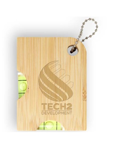 Apribottiglie in bambù con livella Levo 