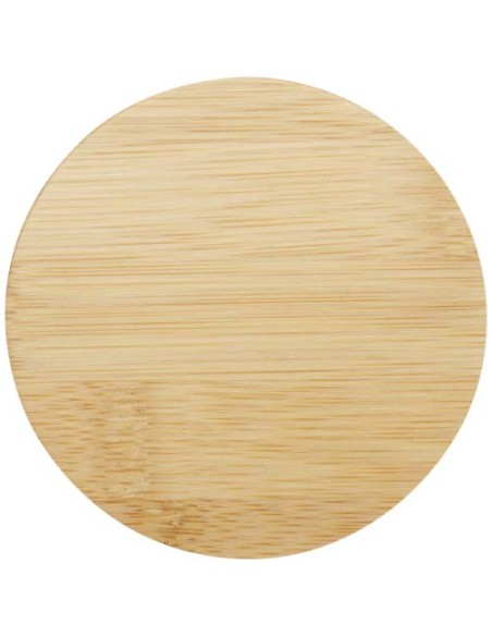 Tazza in vetro da 350 ml con coperchio in bambù Leona