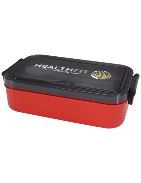 Portavivande con set di posate Snappy da 1000 ml