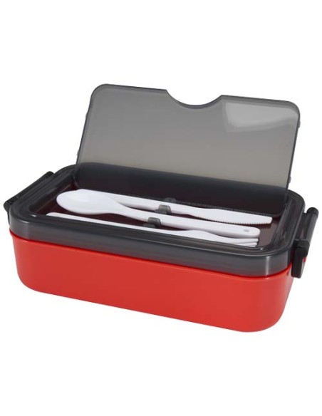 Portavivande con set di posate Snappy da 1000 ml