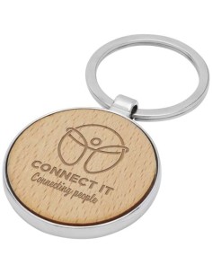 Portachiavi rotondo Moreno in legno di faggio