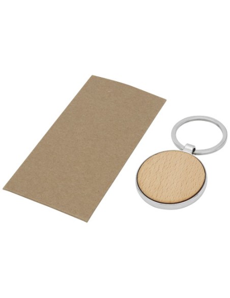 Portachiavi rotondo Moreno in legno di faggio