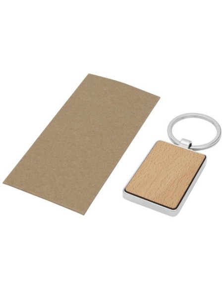 Portachiavi rettangolare Mauro in legno di faggio