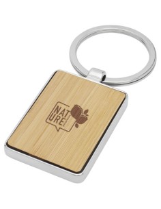 Portachiavi rettangolare Neta in bambù