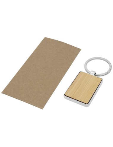 Portachiavi rettangolare Neta in bambù