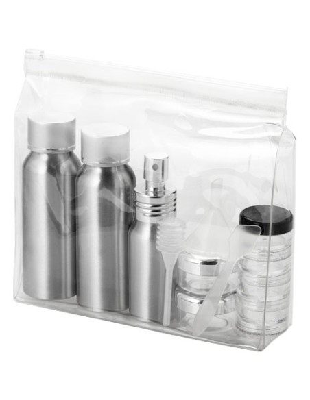 Set di flaconi da viaggio in alluminio Traveler approvati dalle compagnie aeree