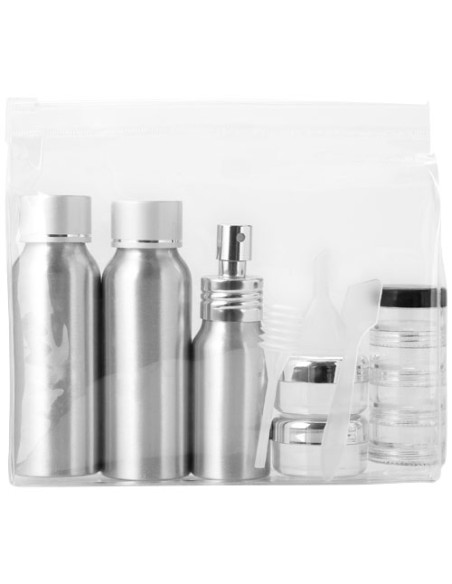 Set di flaconi da viaggio in alluminio Traveler approvati dalle compagnie aeree