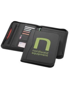Portadocumenti A4 con cerniera Ebony