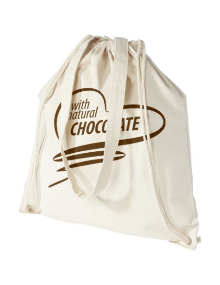 Zaino con cordoncino Eliza in cotone da 240 g/m² - 6L