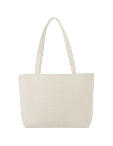 Shopper in cotone 320 g/m² con zip Ningbo - 15L