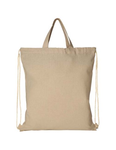 Zaino con cordoncino Pheebs in tessuto riciclato, 210 g/m² - 6L