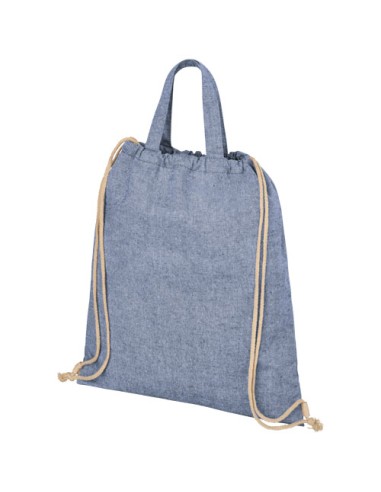 Zaino con cordoncino Pheebs in tessuto riciclato, 210 g/m² - 6L