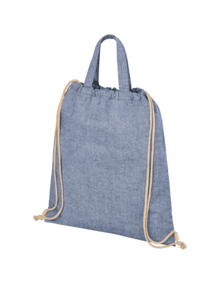 Zaino con cordoncino Pheebs in tessuto riciclato, 210 g/m² - 6L
