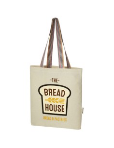 Tote bag in cotone riciclato da 180 g/m² Rainbow - 5L