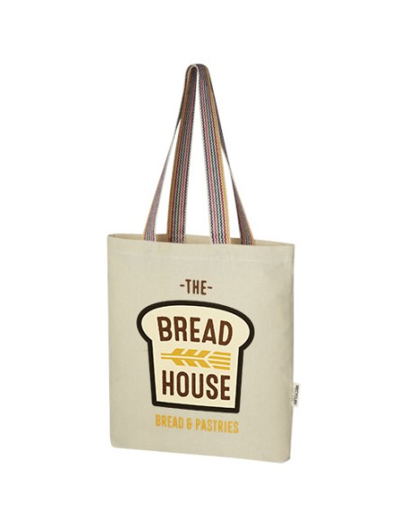 Tote bag in cotone riciclato da 180 g/m² Rainbow - 5L