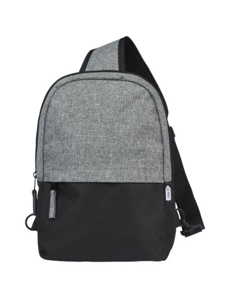 Zaino monospalla bicolore in materiale riciclato certificato GRS Reclaim 3.5L