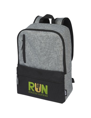Zaino bicolore per portatile da 15" in materiale riciclato certificato GRS Reclaim 14L
