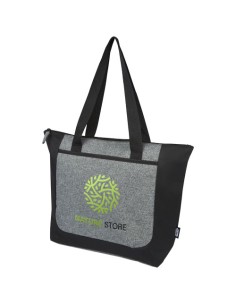 Tote bag bicolore con zip in materiale riciclato certificato GRS Reclaim 15L