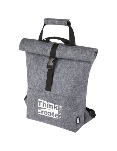 Borsa per bicicletta con chiusura arrotolabile in feltro riciclato GRS Felta - 13L