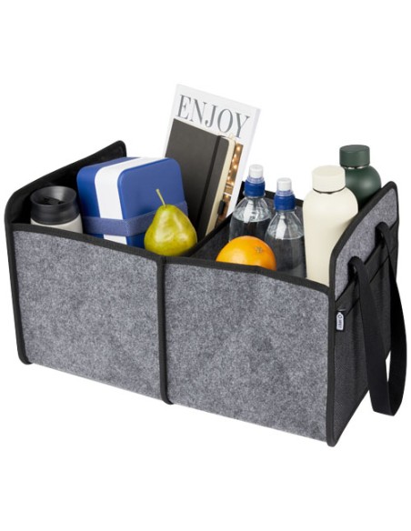 Organizer pieghevole per auto in feltro riciclato certificato GRS Felta
