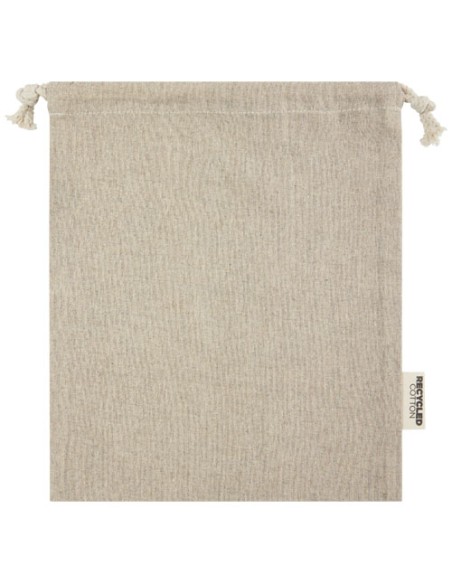 Sacchetto per confezione regalo medio in cotone riciclato 150 g/m² certificato GRS Pheebs - 1,5L