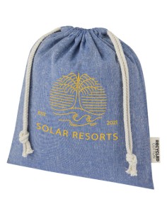 Sacchetto per confezione regalo medio in cotone riciclato 150 g/m² certificato GRS Pheebs - 1,5L