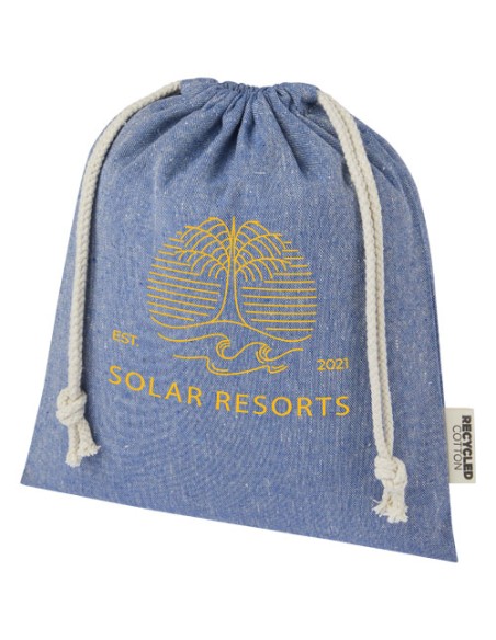 Sacchetto per confezione regalo medio in cotone riciclato 150 g/m² certificato GRS Pheebs - 1,5L