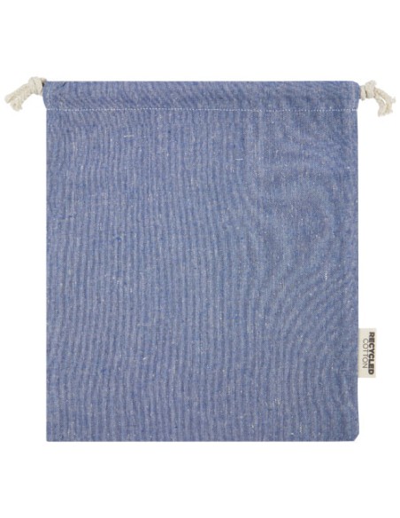 Sacchetto per confezione regalo medio in cotone riciclato 150 g/m² certificato GRS Pheebs - 1,5L